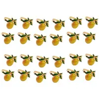 Torribaly 24 Stuks Servetringen Zomer Servethouders Tropisch Fruit Servet Gesp Decor voor Zomer Verjaardag Bruiloft Party