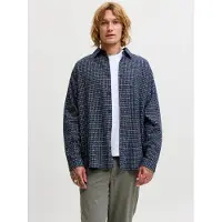 Jack & Jones Overhemd 'JJCARTER' navy / donkerblauw / wit