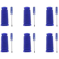Typecat 6X voor V6 V7 V8 V10 V11 Zachte Fluwelen Roller Zuig Blauwe Slang Vervanging voor Thuis Schoonmaken Stofzuiger Accessoires
