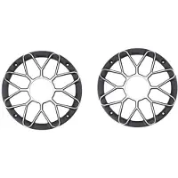 ISTOVO 2 Stuks Aluminium 6,5 Inch Subwoofer Hoornkap Motorboot Auto Luidspreker Behuizing Audio Grill Gaas Woofer Beschermkap