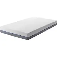 Beliani GLEE - Traagschuimmatras - Grijs - 90 x 200 cm - Polyester