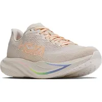 Hoka One One Loopschoen 'MACH 7' beige / pasteloranje / offwhite
