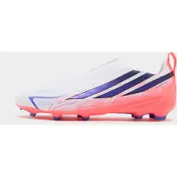 Adidas F50 Hyperfast League Veterloze Gras Voetbalschoenen (FG) Kids Wit Paars Roze