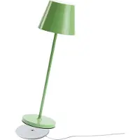 NCC-Licht LED-accu tafellamp, groen, IP54, 2,2W, 190lm, warmwit (2700K), dimbaar, met inductief oplaadstation