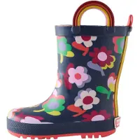 Next Regenlaarzen navy / limoen / pruim / knalrood