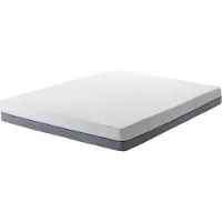 Beliani GLEE - Traagschuimmatras Stevig - Grijs - 160 x 200 cm - Polyester