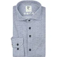 R2 overhemd blauw geprint
