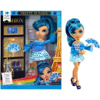 MGA Entertainment Pretty in Paris-modepop Skyler Bradshaw (blauw) van 28 cm met statementoutfit, stijlvolle handtas, speelgoed of cadeau voor meisjes, kinderen van 4-12 jaar