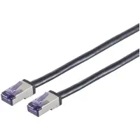 S-Impuls Patchkabel Cat. 6A Flex S/FTP, schwarz, 30m