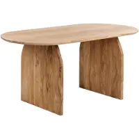 Beliani SKYE - Eettafel - Lichthout - 180 x 90 cm - Acaciahout