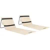 VirtuFit Strandmat - Beige - Set van 2