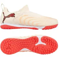 Puma Future 9 Match Laceless + Mid TT The Arrival - Amangaan met suiker/Wit/Ultra Red/Zwart Kids