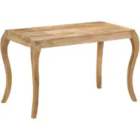 vidaXL Eettafel 118x60x76 cm massief mangohout