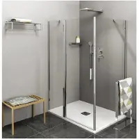 Polysan Zoom Rechthoekige douchecabine 120x70cm links/rechts-uitvoering
