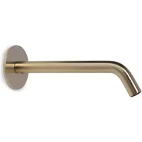 BLUE LABEL Brondby Uitloop Voor Inbouw Wastafelkraan - 20cm - Geborsteld Goud PVD - Messing - Kranen, Badkranen, Baduitlopen - 8711802074770