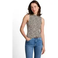 Tom Tailor DENIM Top lichtbeige / brokaat / donkerbruin