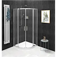 Gelco Sigma Simply Kwartronde douchecabine 80x80cm, R550, helder glas