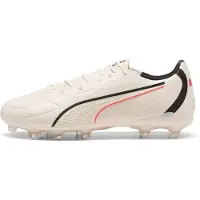 Puma King 20 Match Gras / Kunstgras Voetbalschoenen (MG) Gebroken Wit Zwart Rood