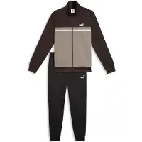 Puma Trainingspak chocoladebruin / grijs / wit