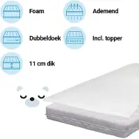 ZZZOO Matras Ledikant + Topper 60x120 Airgosafe Beer