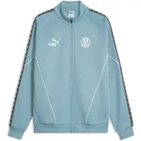 Puma Olympique de Marseille KING Anthem jack met volledige rits voor Heren, Blauw/Wit, Maat M