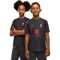 Puma AC Milan Trainingsshirt 2026-2027 Kids Donkergrijs Rood