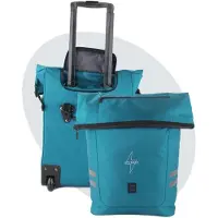 Voltano Fietstrolley Tas Turquoise Blauw - Fietstas en Trolley in 1