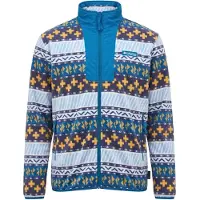 Columbia Funktionele fleece-jas 'Sequoia Grove II' blauw / navy / lichtblauw / geel