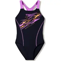 Speedo EnduraFlex Medley Logo Medalist sportbadpak - zwart/roze Meisjes Nylon - maat 152