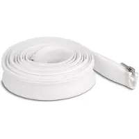 DeLOCK polyester kabelsleeve met ritssluiting | 30mm | hittebestendig | wit | 3 meter