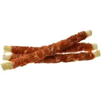Zoolekker Rawhide stick met kip 24 cm - hondensnack van buffelhuid en kip in bulkverpakking