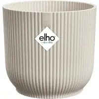 Elho Bloempot Vibes Fold - Kunststof - Linnen Wit - Diam.30xh27,2cm