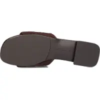 Stefano lauran Dames Slippers L24073 - Bruin - Maat 37