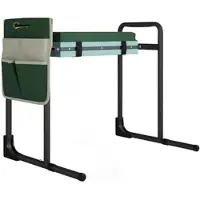 Outsunny Tuinkniebank-Staal, EVA-60,5L x 29B x 50H cm-Groen