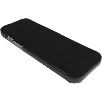 Markenlos Opblaasbaar matras, 1 persoon, fluweel, zwart