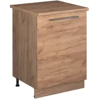 Vicco Keukenonderkast Fame-Line, Goudkleurig Eiken/Goudkleurig Eiken, 60 cm 1 deur met werkblad