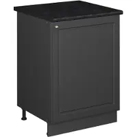 Vicco Wastafelkast Fame-Line, Antraciet landhuis/Antraciet, 60 cm