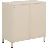 Beliani OMBURA - Dressoir met 2 deuren - Beige - Staal