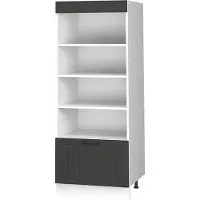 Vicco Keukenrek Fame-Line, Donkergrijs/Wit, 60 cm