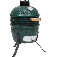 vidaXL 2-in-1 Kamado-grill en smoker, keramisch, 56 cm, groen