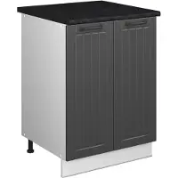 Vicco Wastafelkast Fame-Line, Donkergrijs/Wit, 60 cm