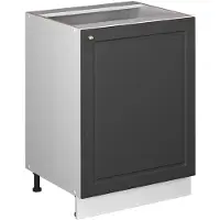Vicco Keukenonderkast Fame-Line, Anthrazit-Gold Landhaus/Wit, 60 cm 1 deur zonder werkblad
