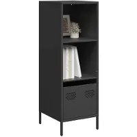 vidaXL Hoge kast 35x39x103,5 cm staal zwart