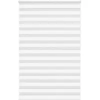 vidaXL Zebra rolgordijn 145x200 cm stofbreedte 140,9cm polyester wit