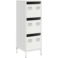 vidaXL Hoge kast 39x35x103,5 cm staal zwart