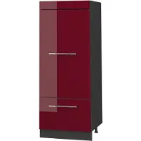 Vicco Opbergkast Fame-Line, Bordeauxrode hoogglans/Antraciet, 60 cm