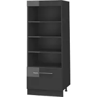 Vicco Keukenrek Fame-Line, Antraciet Hoogglans/Antraciet, 60 cm