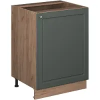 Vicco Keukenonderkast Fame-Line, Groen-Goud Landhuis/Goudkleurig Eiken, 60 cm 1 deur zonder werkblad