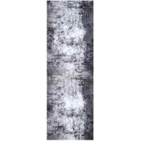 vidaXL Keuken Tapijt Grijs 180 x 60 cm Fluweel