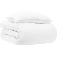 vidaXL Jaar Rond Dekbed Set 2 st 140 x 200 cm Alle seizoenen Wit